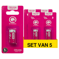 Q-Nomic Power CR123A 3V Lithium Batterij (5 stuks) AQN00068