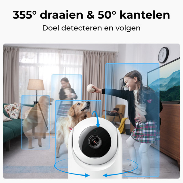 Reolink Binnencamera E321 | Netstroom | 2K | WiFi | Wit LRE00004 - 4