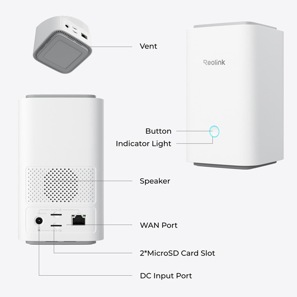 Reolink Smart Home Hub 1 | Netstroom | WiFi | Wit LRE00015 - 9