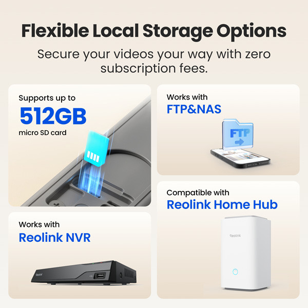 Reolink Video Deurbel D340B | Batterij | 2K | IP65 | WiFi | Wit | Incl. gong LRE00024 - 9