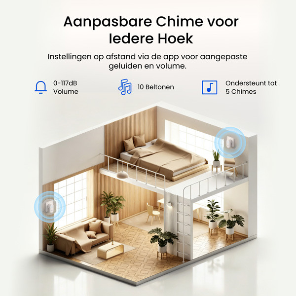 Reolink Video Deurbel D340W | Netstroom | 3K | Incl. gong | WiFi LRE00002 - 6