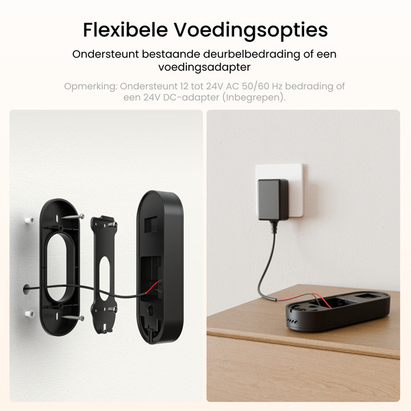 Reolink Video Deurbel D340W | Netstroom | 3K | Incl. gong | WiFi LRE00002 - 8