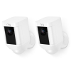 Ring slimme camera met spotlight en batterij (wit, 2 stuks)  LRI00024