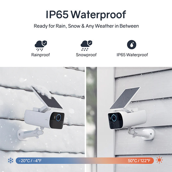Safemo SC1 slimme camera | Batterij- en solarvoeding | 4K | IP65 | Wit LSA00011 - 4