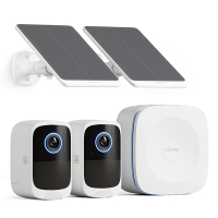 Safemo SK012 slimme camera | Batterij- en solarvoeding | 4K | IP65 | Wit | 2 stuks LSA00012