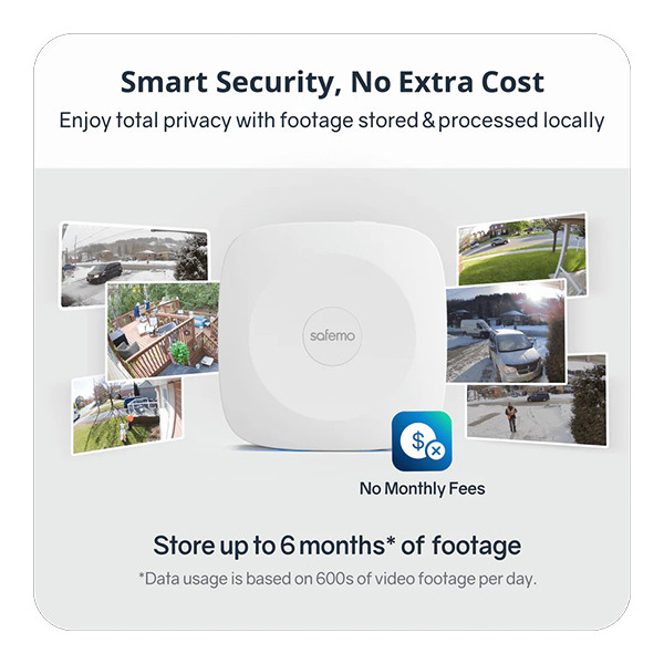 Safemo SK012 slimme camera | Batterij- en solarvoeding | 4K | IP65 | Wit | 2 stuks LSA00012 - 2