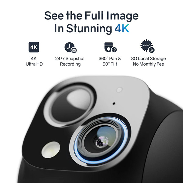 Safemo ST1 slimme camera | Batterij- en solarvoeding | 4K | IP65 | Wit LSA00010 - 2