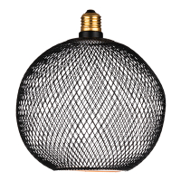 Segula LED lamp E27 | Floating Cage | Globe G300 | Filament | Zwart | 2200K | Dimbaar | 6W (32W) LSE00155