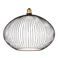 Segula LED lamp E27 | Floating Filo | Oval 300 | Filament | Zwart | 2200K | Dimbaar | 6W (39W) LSE00150