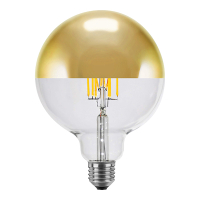 Segula LED lamp E27 | Globe G125 | Filament | Kopspiegel | Goud | 2700K | Dimbaar | 6.5W (45W)  LSE00137