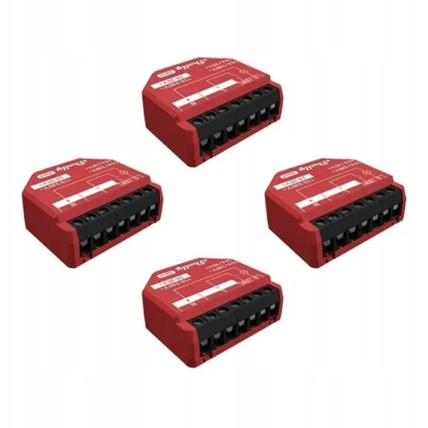 Shelly 1PM Gen3 module | Bluetooth, WiFi | Rood | 4 stuks LSH00166 - 1