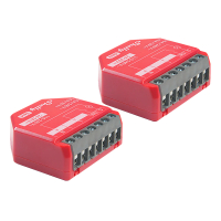 Shelly 1PM module Gen4 | Bluetooth, WiFi, Zigbee | Rood | 2 stuks LSH00149