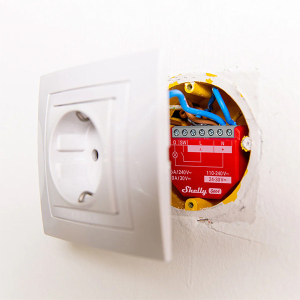 Shelly 1PM module Gen4 | Bluetooth, WiFi, Zigbee | Rood | 4 stuks LSH00151 - 3