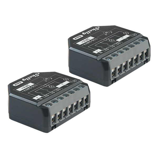 Shelly 2PM Gen4 module | WiFi, Bluetooth, Zigbee | Zwart | 2 stuks LSH00157 - 1