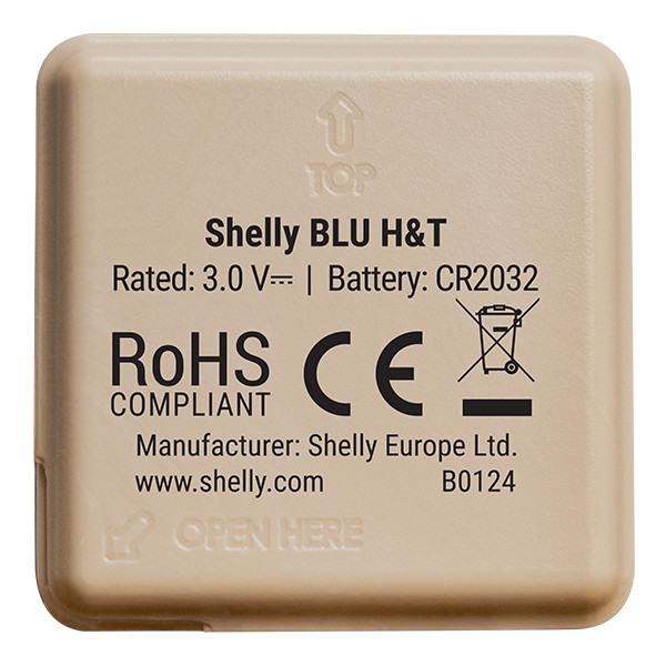 Shelly BLU H&T ZB | Temperatuur- en Vochtigheidssensor | Zigbee | Mokka LSH00136 - 2