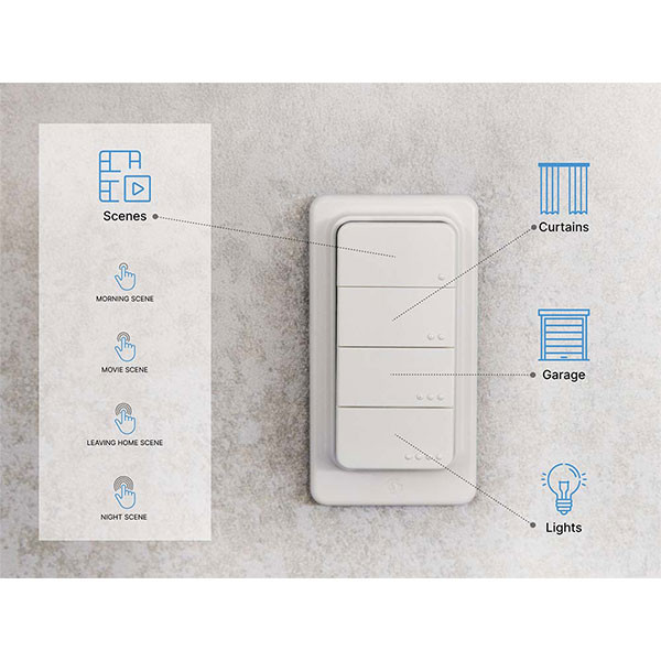 Shelly BLU RC Button 4 | Wit LSH00093 - 3