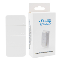 Shelly BLU RC Button 4 ZB | 4-Knops Schakelaar | Zigbee | Wit LSH00141