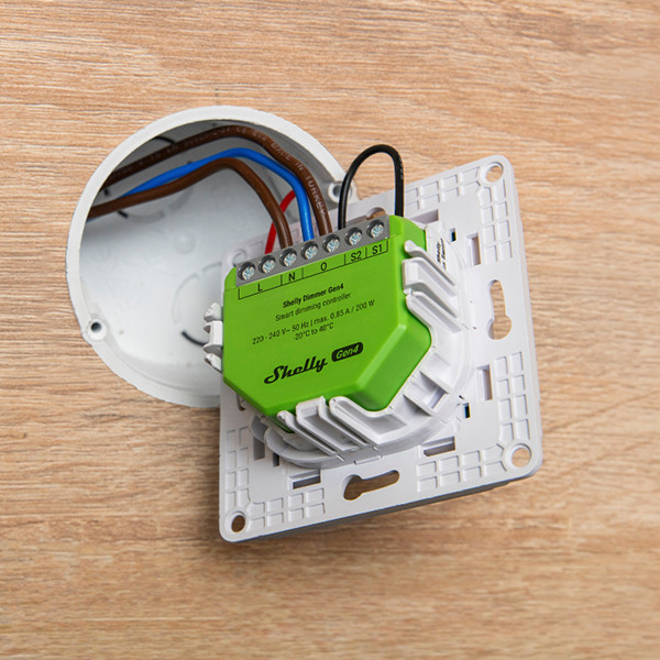Shelly Dimmer Gen4 | Bluetooth, WiFi, Zigbee | Max. 200W LSH00189 - 8