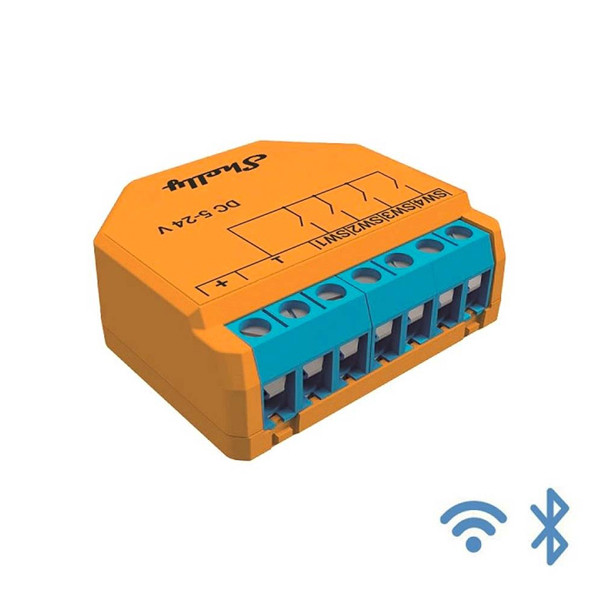 Shelly Plus i4 DC module | Bluetooth, WiFi | Oranje  LSH00010 - 1