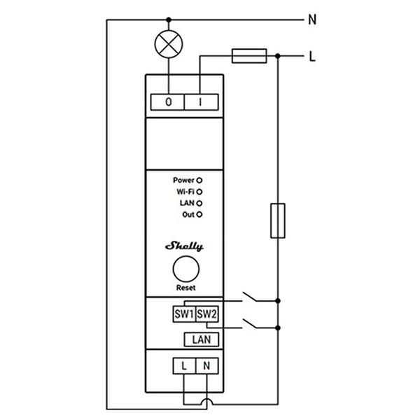 Shelly Pro 1PM | Max. 3680W  LSH00066 - 4