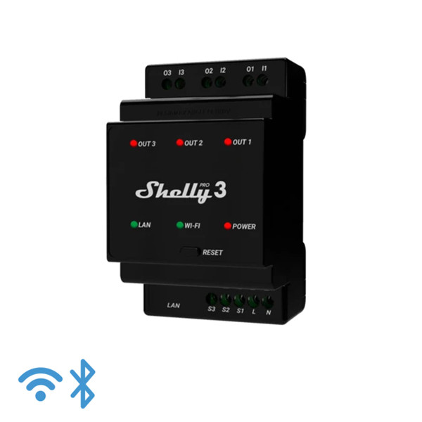 Shelly Pro 1 | Max  3x 3680W  LSH00070 - 1