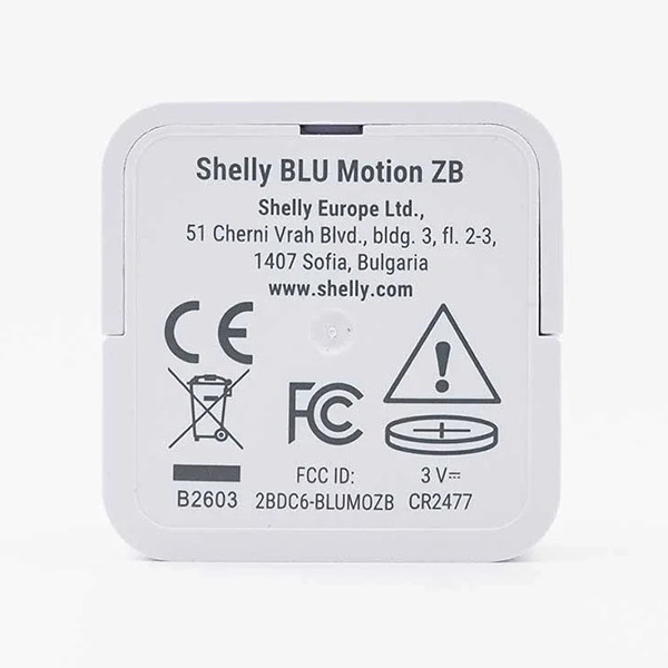 Shelly Slimme bewegingssensor | BLU Motion ZB | Bluetooth, Zigbee | Wit LSH00190 - 2