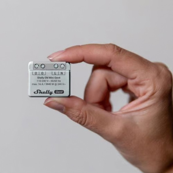 Shelly Slimme energiemeter | EM Mini Gen4 | 3840 W | WiFi | Wit LSH00148 - 2