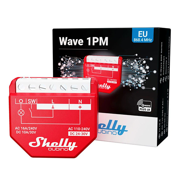 Shelly Slimme inbouwschakelaar | Wave 1PM LR | Z-Wave LSH00188 - 3