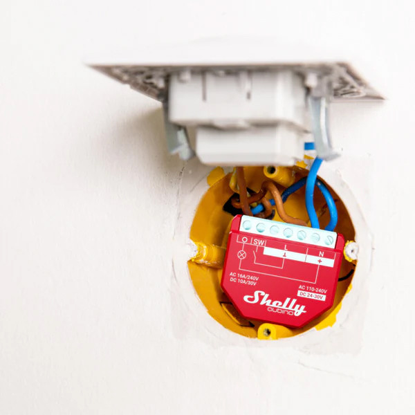 Shelly Slimme schakelaar | Wave 1PM | Z-Wave | Rood LSH00174 - 2