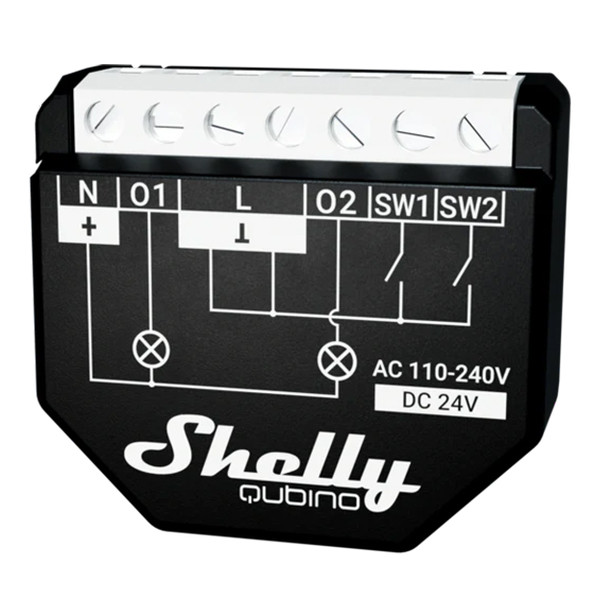 Shelly Slimme schakelaar | Wave 2PM | Z-Wave | Zwart LSH00171 - 2