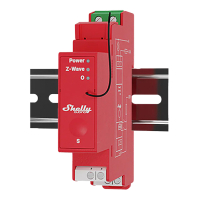 Shelly Slimme schakelaar | Wave Pro 1PM | Z-Wave | Rood LSH00165