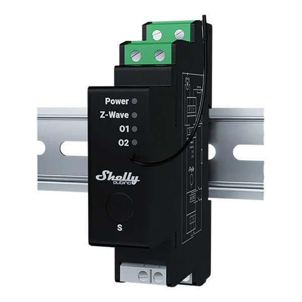 Shelly Slimme shutter | Wave Pro Shutter | Z-Wave | Zwart LSH00159 - 1