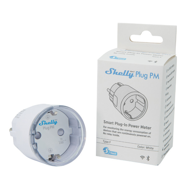 Shelly Smart plug | inclusief energiemeter | Max. 3680W | WiFi | IP20 | Wit (NL) LSH00137 - 1