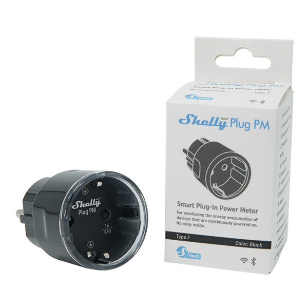 Shelly Smart plug | inclusief energiemeter | Max. 3680W | WiFi | IP20 | Zwart (NL) LSH00138 - 1