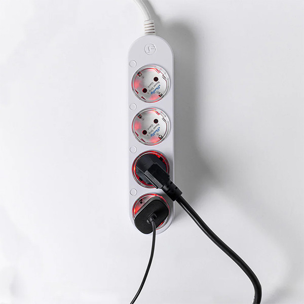 Shelly Smart stekkerdoos | Power Strip Gen4 | inclusief energiemeter | Max. 3680 W | WiFi | Wit LSH00161 - 2