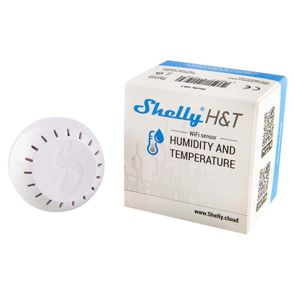 Shelly Temperatuur- en luchtvochtigheidssensor H&T | WiFi | Wit  LSH00018 - 1