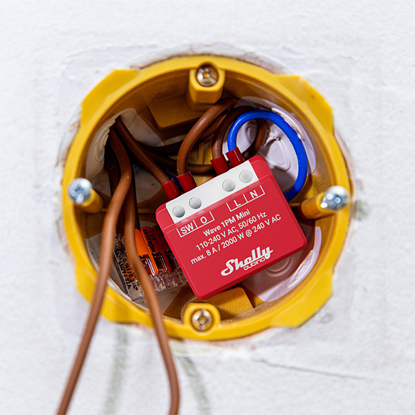 Shelly Wave 1PM Mini LR | Z-Wave | Rood LSH00127 - 3