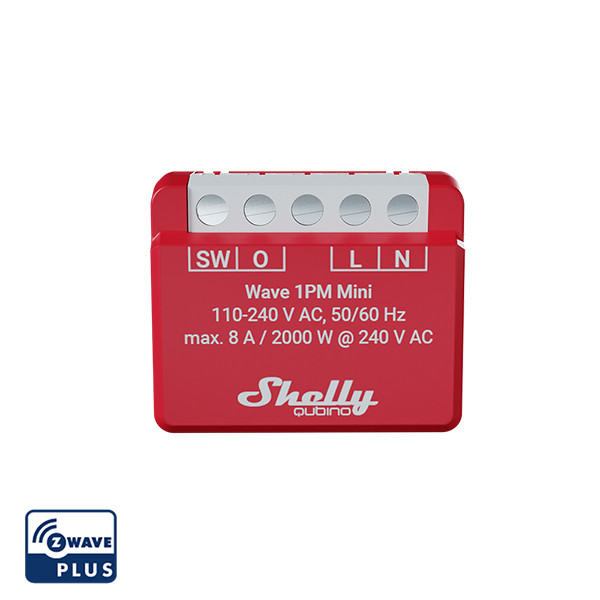 Shelly Wave 1PM Mini LR | Z-Wave | Rood LSH00127 - 6