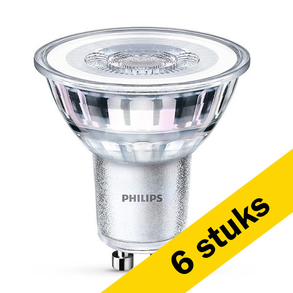 Spektakel lijden condensor Aanbieding: 6x Philips GU10 LED spot | 2700K | 3.5W (35W) Signify 123led.nl