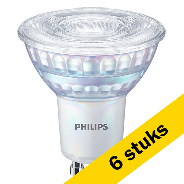 Signify Aanbieding: 6x Philips GU10 LED spot | 2700K | Dimbaar | 3W (35W)  LPH00264 - 1