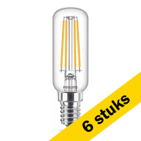 Signify Aanbieding: 6x Philips LED lamp E14 | Buis T25 | Filament | Helder | 2700K | 4.5W (40W)  LPH02466