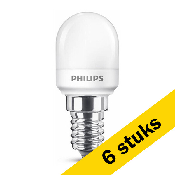 Signify Aanbieding: 6x Philips LED lamp E14 | Kogel T25 | Mat | 2700K | 0.9W (7W)  LPH02458 - 1