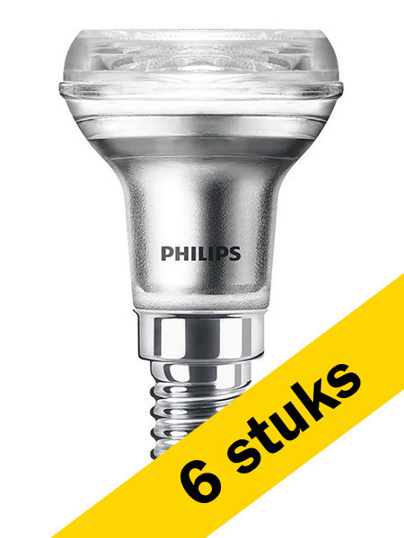 Signify Aanbieding: 6x Philips LED lamp E14 | Reflector R39 | Mat | 2700K | 1.8W (30W)  LPH00818 - 1