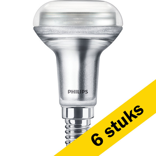 Signify Aanbieding: 6x Philips LED lamp E14 | Reflector R50 | Helder | 2700K | Dimbaar | 4.3W (60W)  LPH00824 - 1