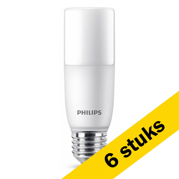 Signify Aanbieding: 6x Philips LED lamp E27 | Buis | Mat | 3000K | 9.5W (68W)  LPH02468 - 1