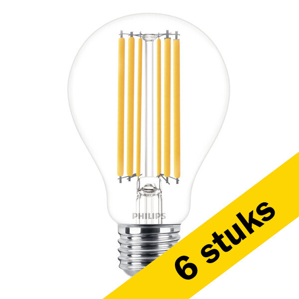 Signify Aanbieding: 6x Philips LED lamp E27 | Peer A60 | Filament | Helder | 2700K | 13W (120W)  LPH02320 - 1