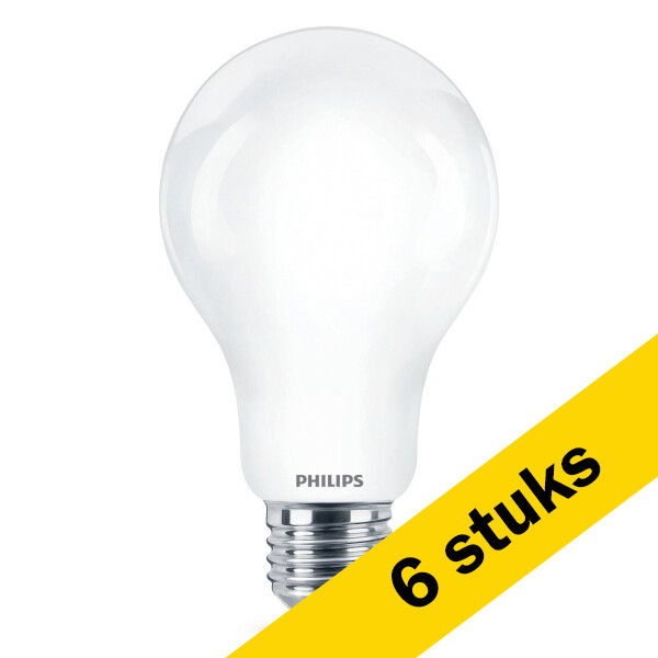 Signify Aanbieding: 6x Philips LED lamp E27 | Peer A67 | Mat | 2700K | 13W (120W)  LPH02308 - 1