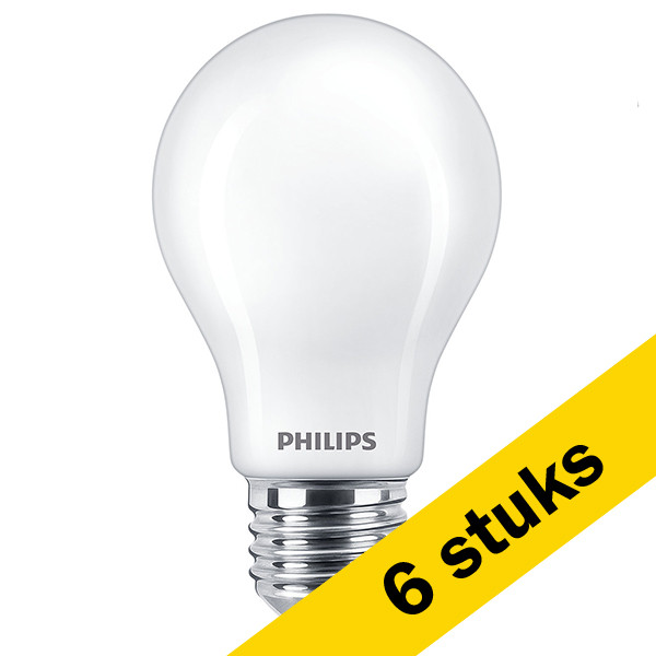 schaak Groot heroïne Aanbieding: 6x Philips LED lamp E27 | SceneSwitch | Peer A60 | Mat |  2200-2500-2700K | 7.5W (60W) Signify 123led.nl