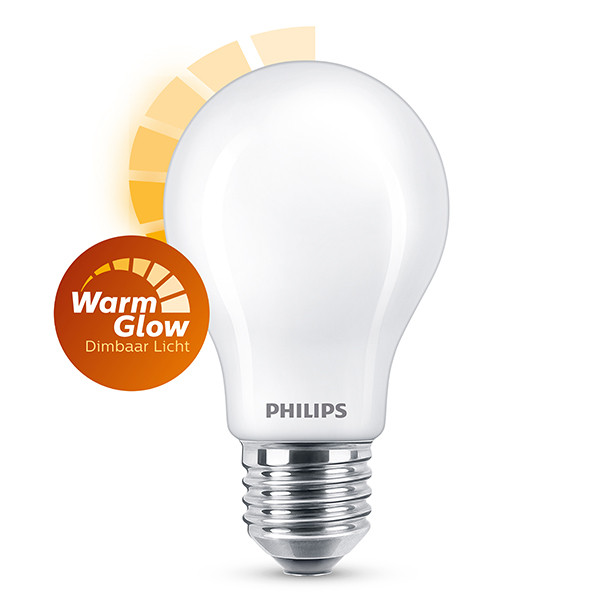 philips e27 warmglow dimbare led lamp peer mat cri 90 10 5w 75w signify 123led nl