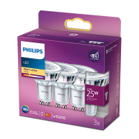 Signify Philips GU10 LED spot | 2700K | 2.7W (25W) | 3 stuks  LPH02603